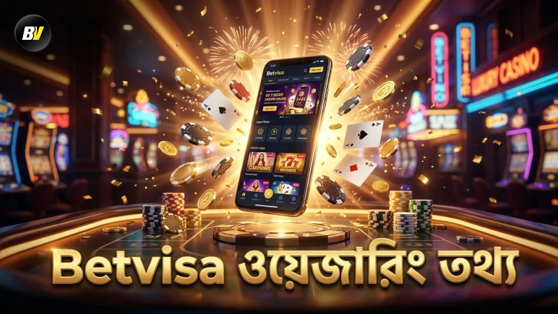 Betvisa প্ল্যাটফর্মে ওয়েজারিং ও ফি সম্পর্কিত তথ্য উপস্থাপন