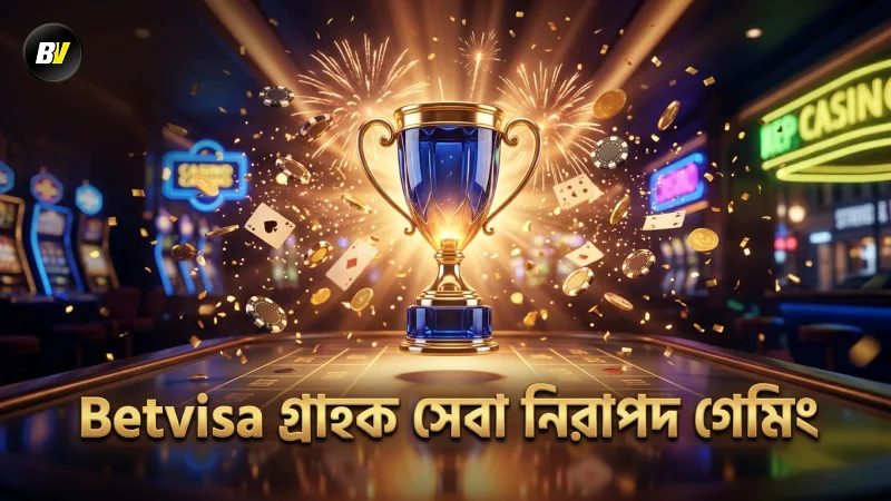 Betvisa গ্রাহক সেবা এবং নিরাপদ গেমিং সম্পর্কিত এফএকিউ দিকনির্দেশনা।