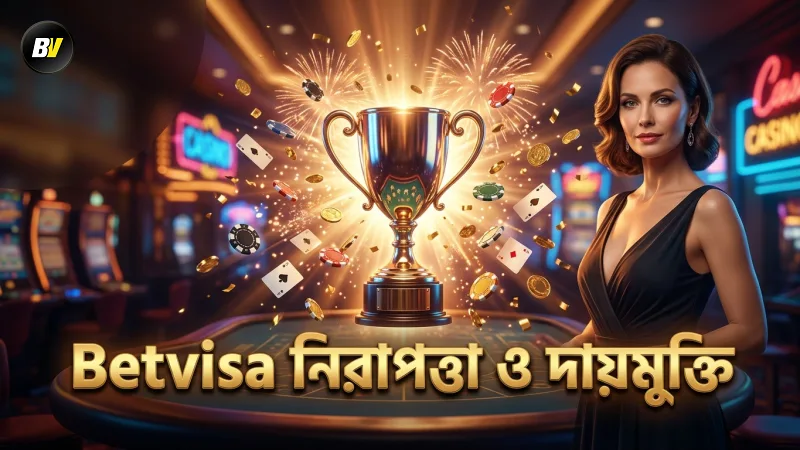 Betvisa দায়মুক্তির মাধ্যমে নিরাপদ প্ল্যাটফর্ম নিশ্চিত।