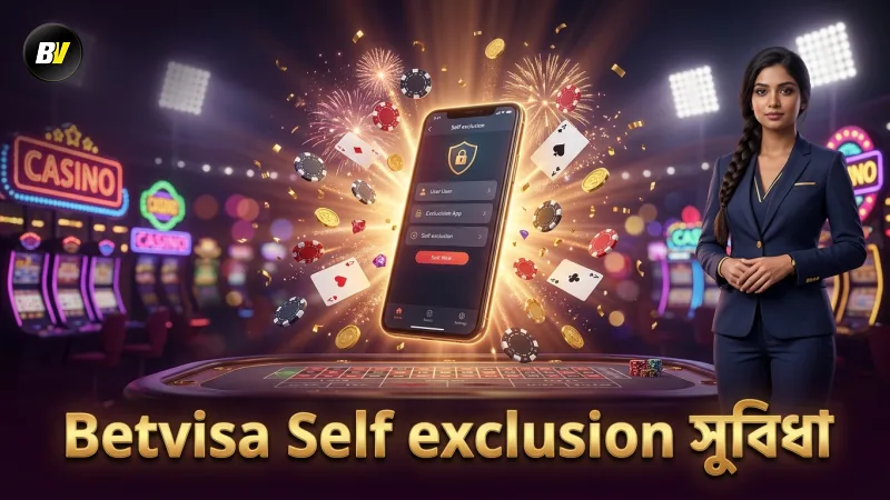 Self-exclusion ফিচার প্লেয়ারদের ঝুঁকি কমাতে সাহায্য করে।